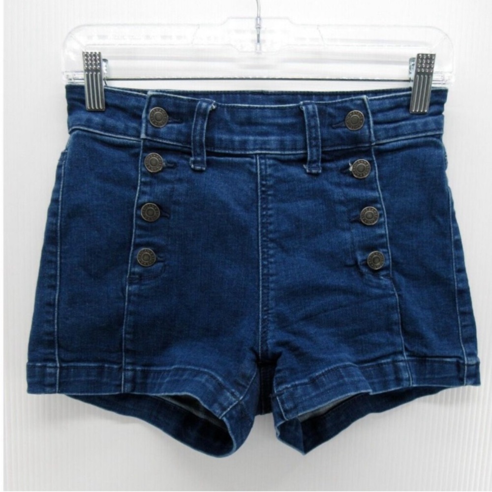 Blue denim American eagle shorts